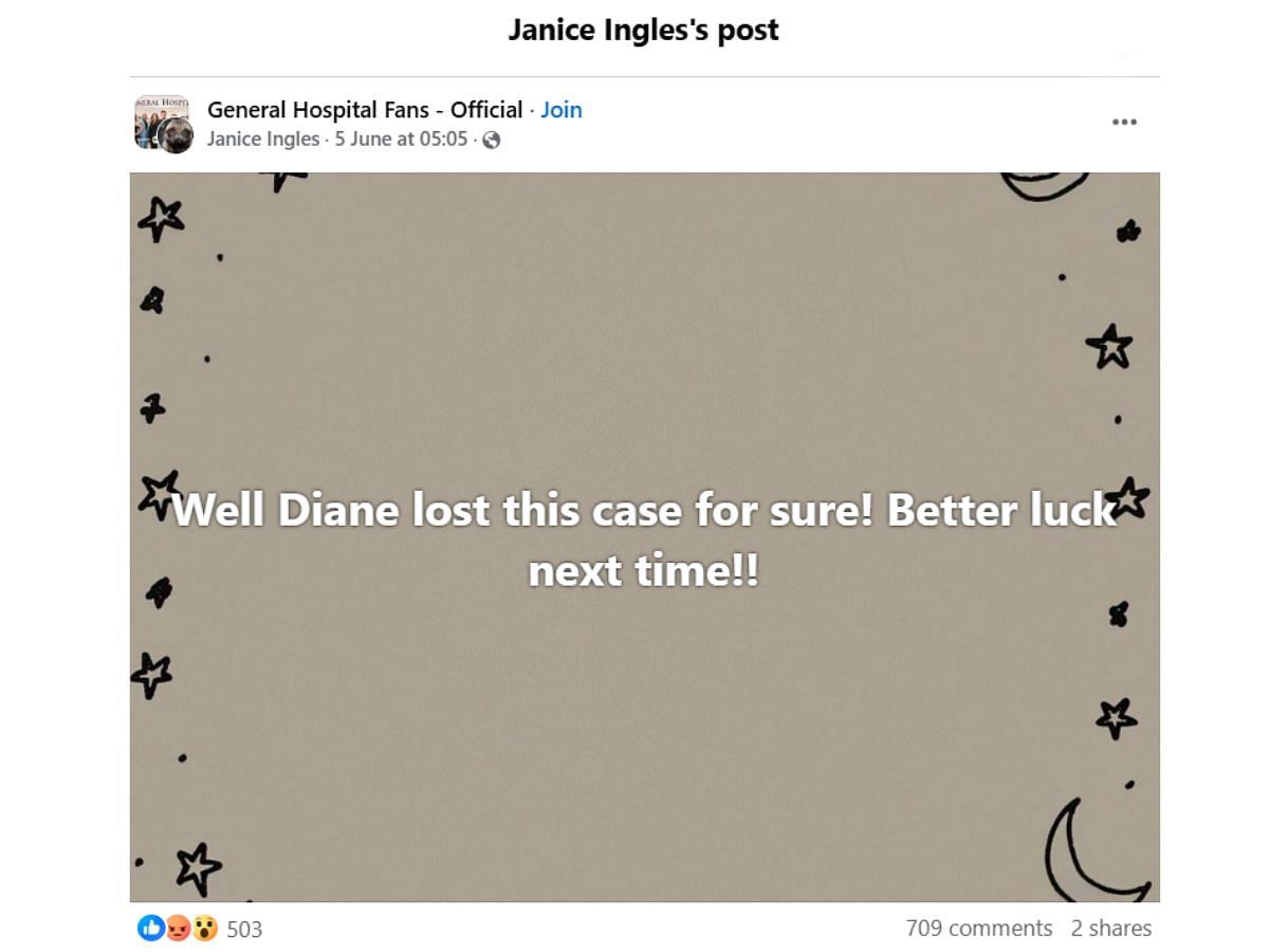 The Original Post by the fan (Image via Facebook/ @Janice Ingles)